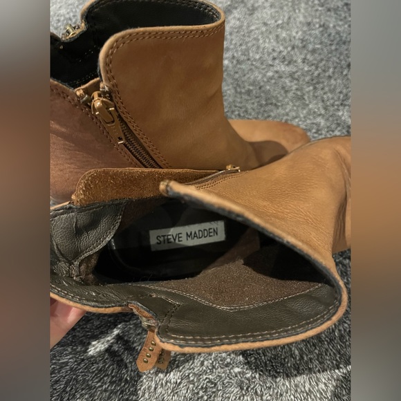 Steve Madden Tan size 38 WILDEYE Booties EUC - Picture 4 of 11